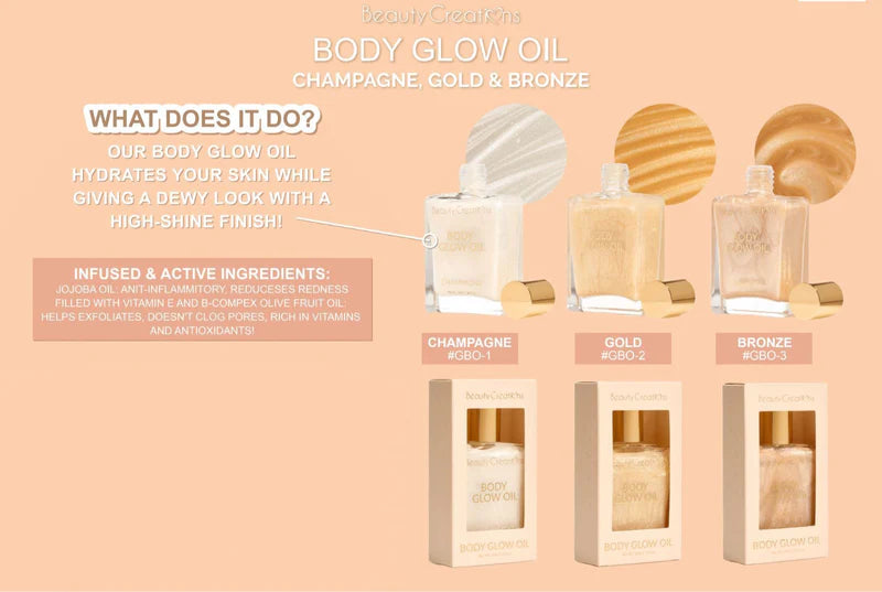 BEAUTY CREATIONS- BODY GLOW OIL-
