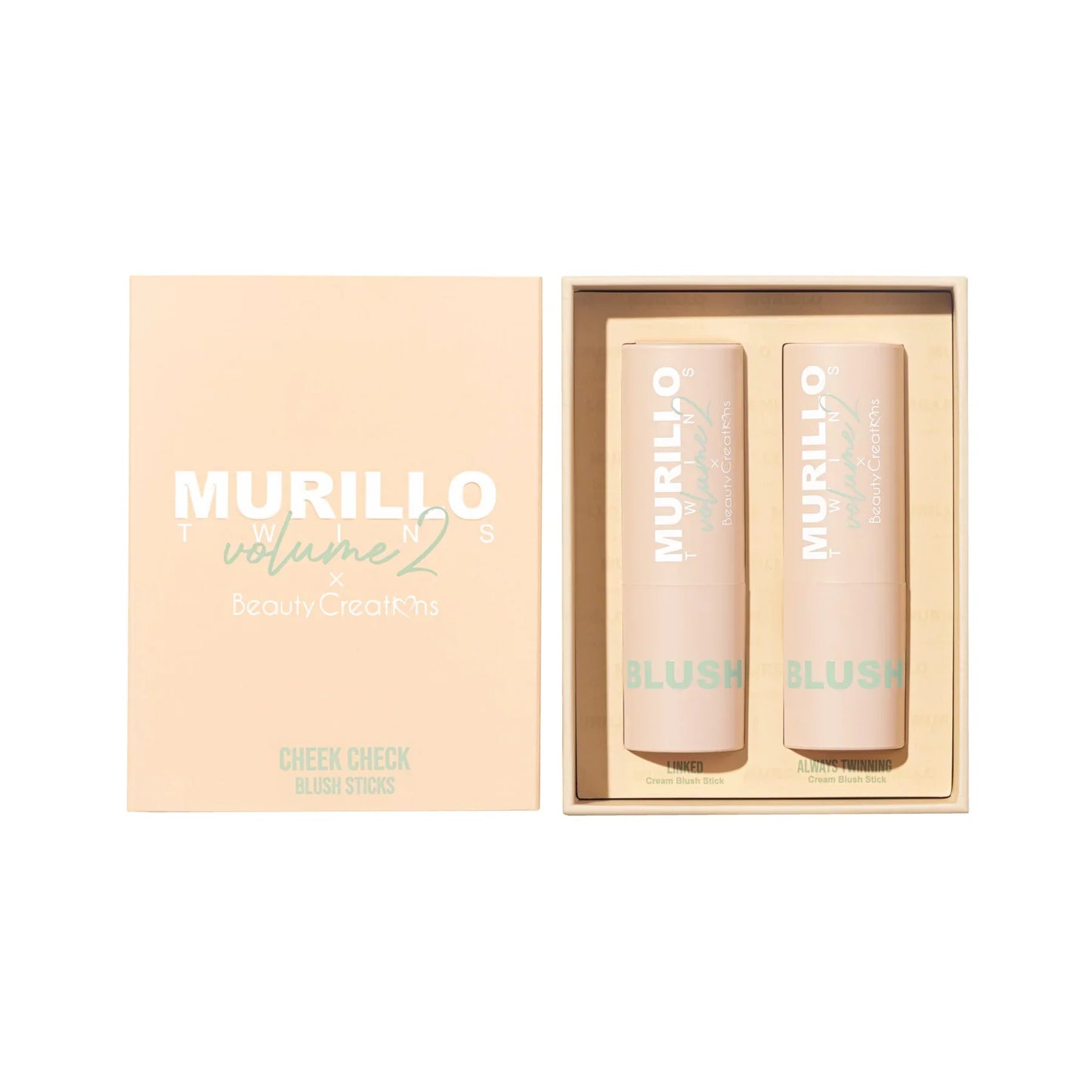 BEAUTY CREATIONS- MURILLO TWINS CHEEK CHECK- DUO BLUSH STICKS-