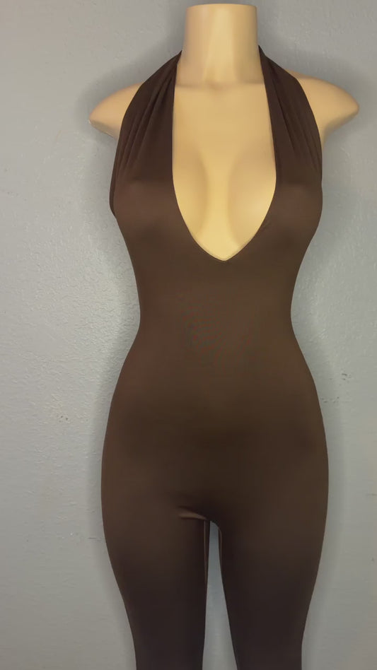 JUMPSUITS- BROWN