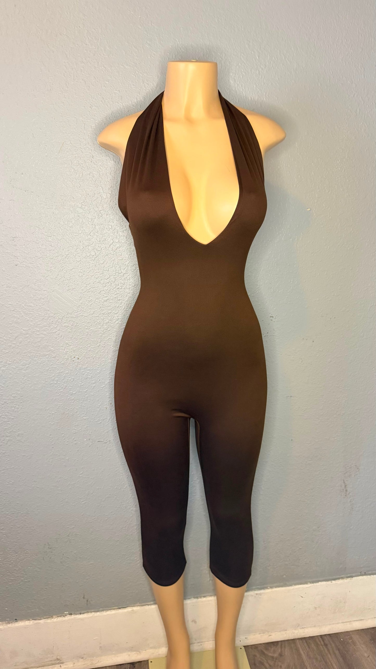 JUMPSUITS- BROWN